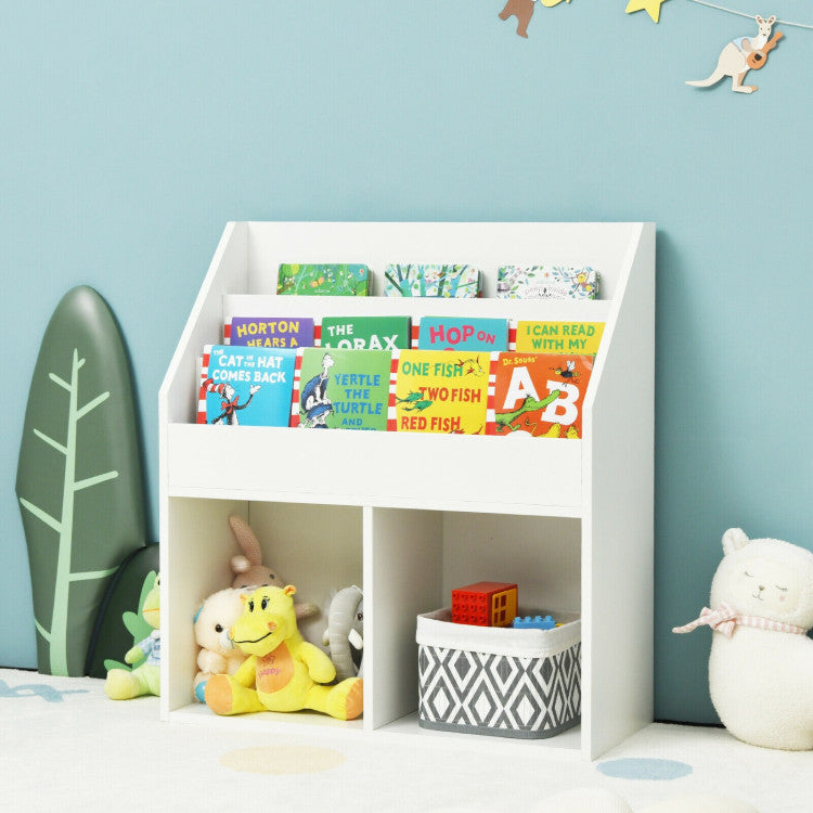 Kids Wooden Bookshelf for Living Room