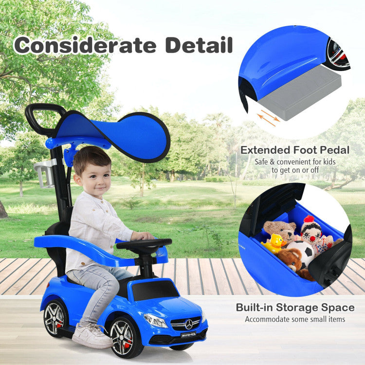 3-in-1 Mercedes-Benz Ride-on Toddler Sliding Car