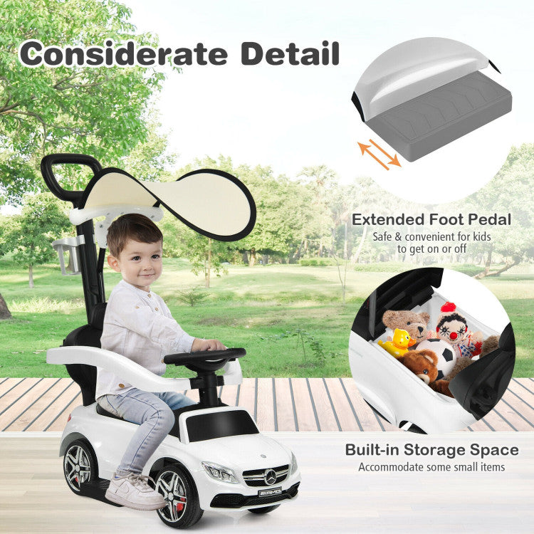 3-in-1 Mercedes-Benz Ride-on Toddler Sliding Car