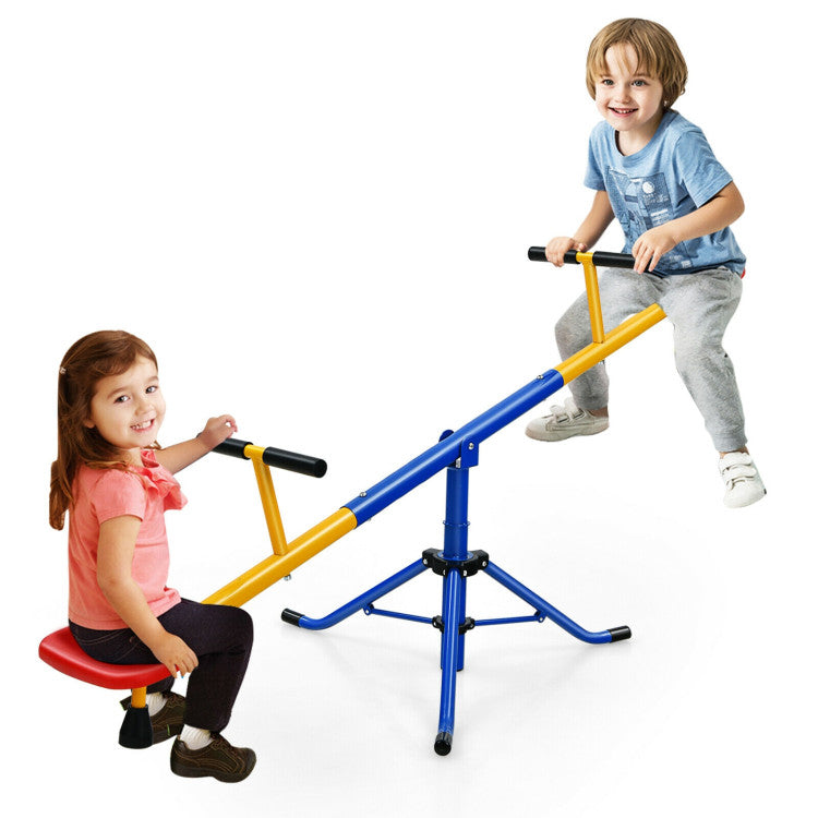 360° Rotation Kids Seesaw Swivel Teeter Totter Playground Equipment