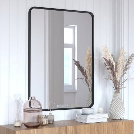 Jada 40 x 30 Decorative Wall Mirror, Rounded Corners
