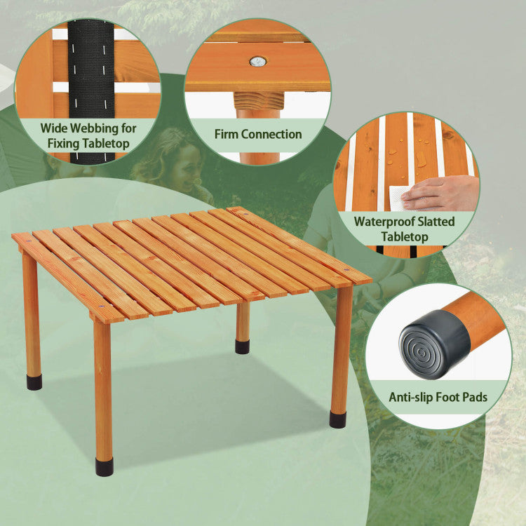 Folding Outdoor Camping Table with Carrying Bag for Picnics and Parties