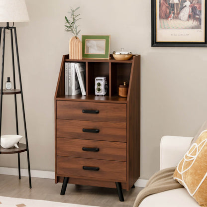 4-Drawer Dresser with 2 Anti-Tipping Kits for Bedroom