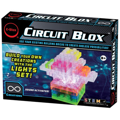 Circuit Blox Lights Starter, Circuity Board Building Blocks, 32 Pieces
