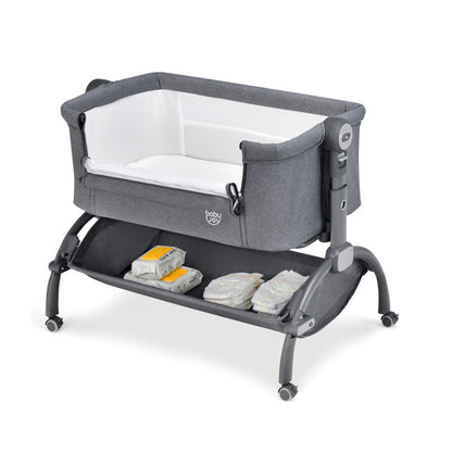 3-in-1 Baby Bassinet with Double-Lock Design and Adjustable Heights