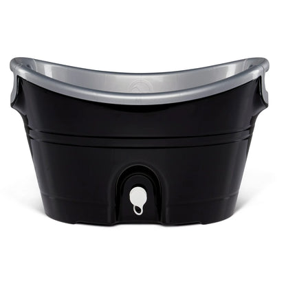 PARTY BUCKET, 20 Qt., Black and Silver