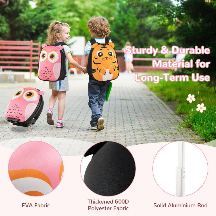 Lightweight and Portable Rolling Suitcase for Children