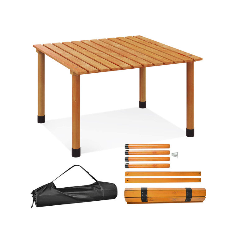 Folding Outdoor Camping Table with Carrying Bag for Picnics and Parties