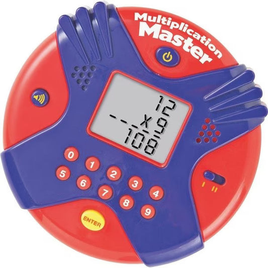 Multiplication Master Electronic Flash Card, Age 7-Up, Ast