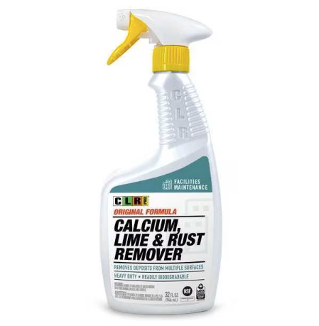 CLR PRO Calcium, Lime and Rust Remover Spray - Safe on Brass, Chrome, Copper, Fiberglass, Glass, Porcelain, Stainless Steel, Vinyl, and PVC, 32 oz