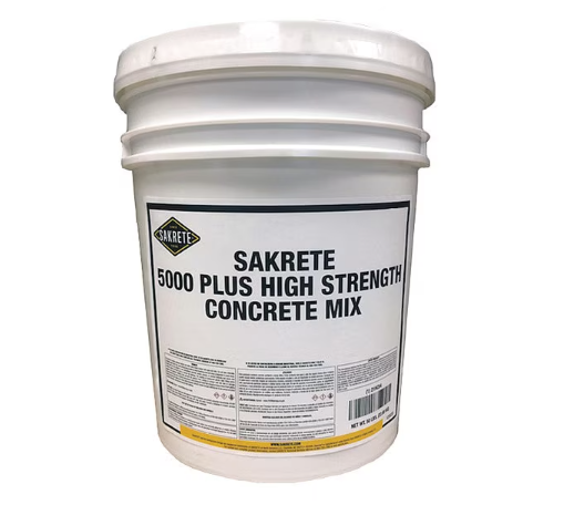 Sakrete Concrete Mix - Ideal for Building Concrete Countertops, Floors, Patios, Sidewalks, Steps & More, ASTM C387 Standard, 50 lb. Gray High Strength