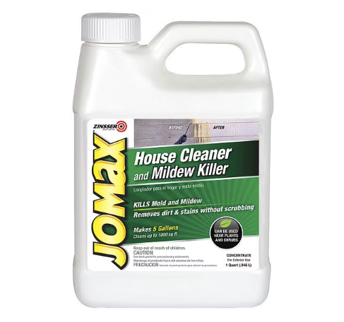 Zinsser Liquid House Cleaner and Mildew Killer - Jug, For Use On Vinyl, Concrete, Painted, Aluminum Siding, Stained Wood & Stucco, Unscented, 32 oz.