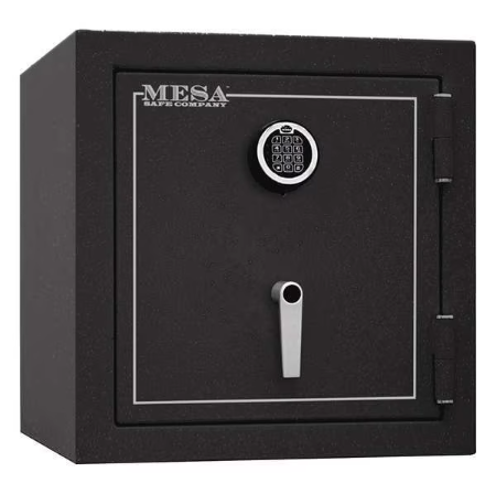 MESA SAFE CO Fire Rated Security Safe - Fire Resistant for 2 Hours, Matte Finish, Color Gray, 3.3 cu ft Electronic Safe with 2 Adjustable Shelves