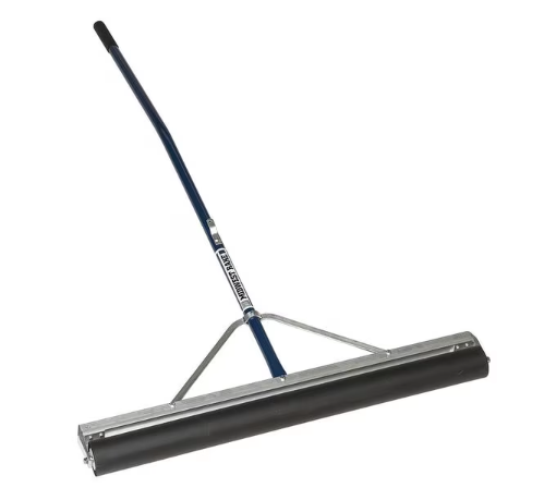 MIDWEST RAKE Roller Squeegee - Blue Handle, For Floors, Foam Rubber Blade, Aluminum Handle, Non-Absorbent, Includes Bolt-On Connection, 36", 60"