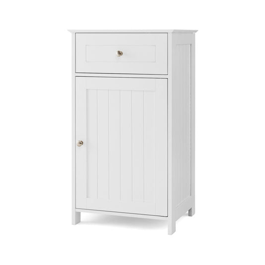 Single-Door Bathroom Cabinet with Adjustable Shelf and Drawer