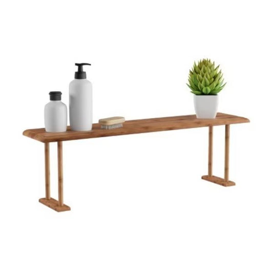 Bamboo Sink Shelf Countertop Organizer for Kitchen, Bathroom, Bedroom, Office, Space Saving Storage
