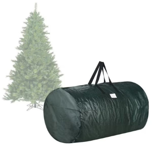 Christmas Tree Storage Bag Fits 7.5-Ft Artificial Tree Protect Holiday Decorations (Green)