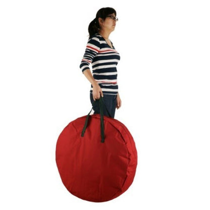 30-inch Round Bag with Handles and Zipper Tote for Holiday Artificial Garlands Wreath Storage