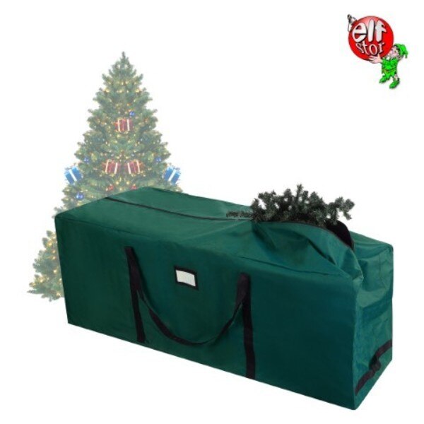 Hastings Home Rolling Christmas Tree Bag, Green