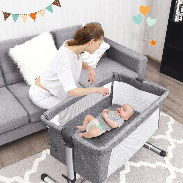 Travel Portable Baby Bed Side Sleeper  Bassinet Crib with Carrying Bag