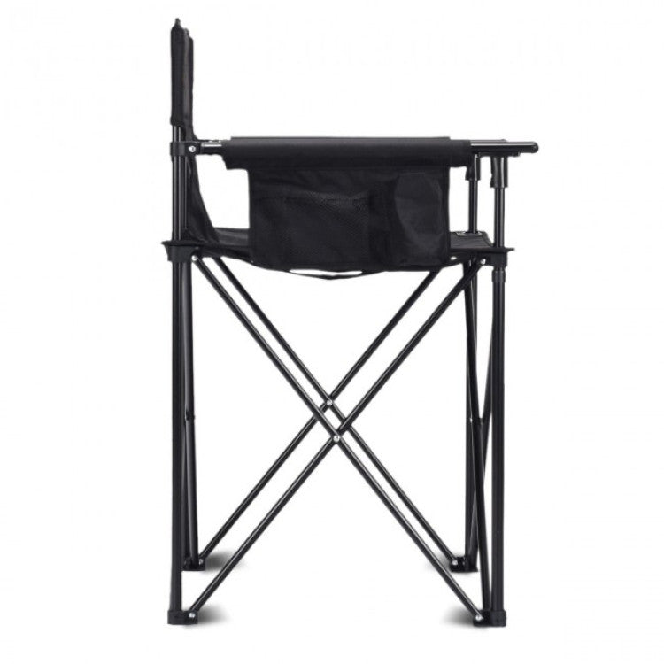 Portable 38-inch Oversized High Camping Fishing Folding Chair