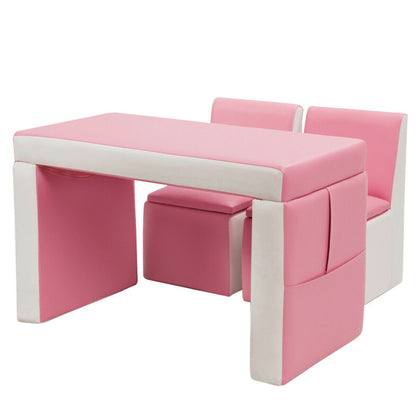 Multi-functional Kids Sofa Table Chair Set