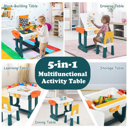 5-in-1 Kids Activity Table Set