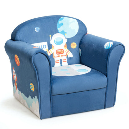 Kids Upholstered Sofa with Armrest