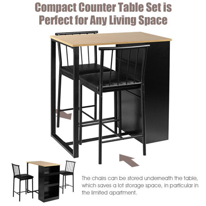 3 Piece Counter Height Pub Dining Set