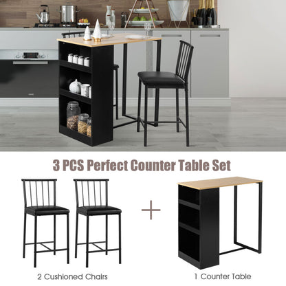 3 Piece Counter Height Pub Dining Set