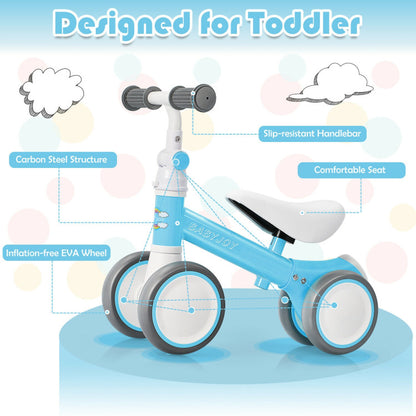 Baby Balance Bike with Adjustable Seat and Handlebar for 6–24 Months