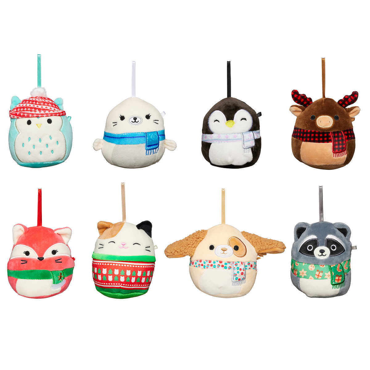 Squishmallows 4-inch Ornament Plush 8-pack Assorted
