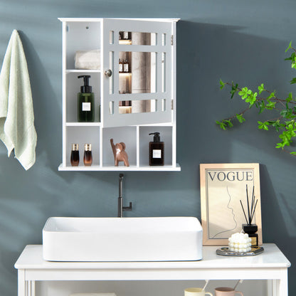 Wall-Mounted and Mirrored Bathroom Cabinet