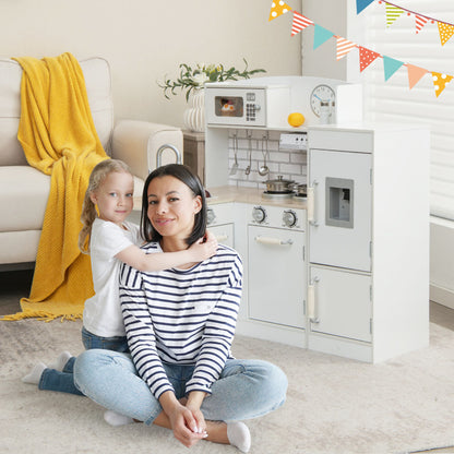 Kids Corner Kitchen Playset with Microwave and Fridge