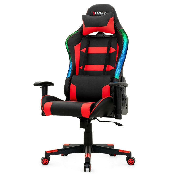 RGB Gaming Chair with LED Lights and Remote
