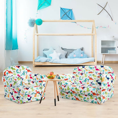 Double Kid Dinosaur Sofa