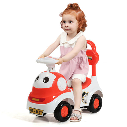 3-in-1 Baby Walker Sliding Pushing Car with Sound Function