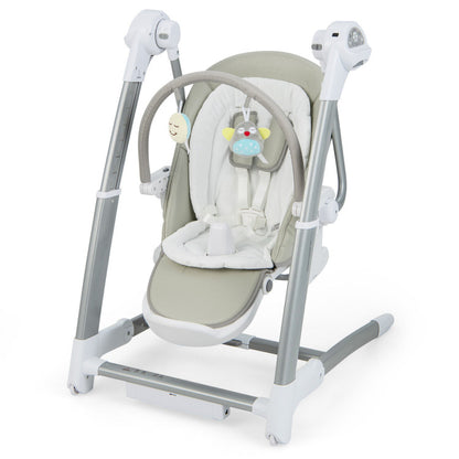 Baby Folding High Chair with Adjustable Height and Backrest