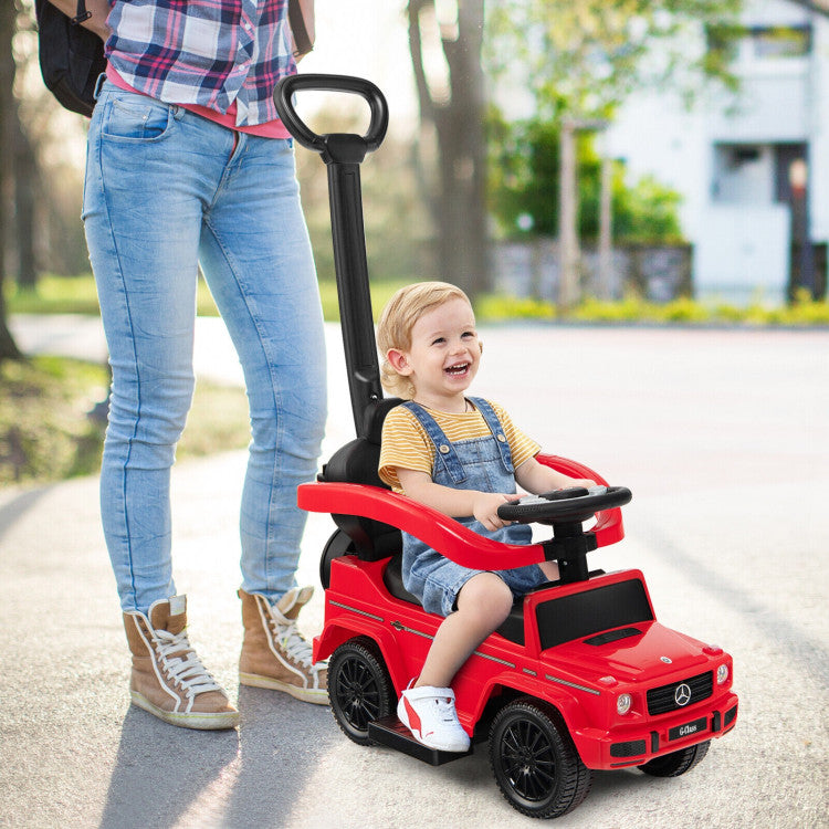 3-In-1 Ride-On Car Mercedes-Benz G350 Stroller with Canopy