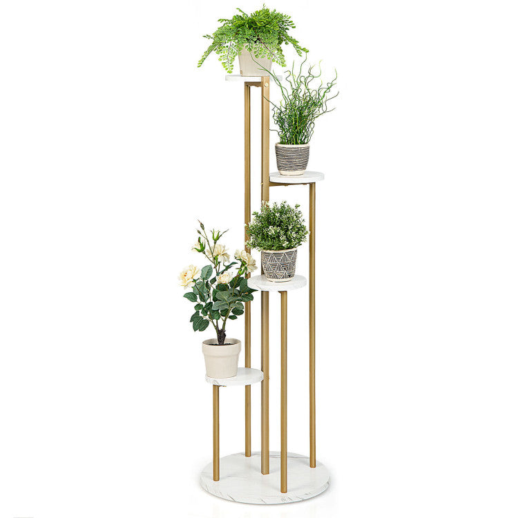 4-Tier 48.5-Inch Metal Plant Stand