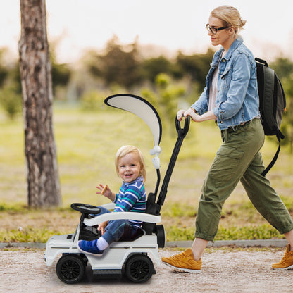 3-In-1 Ride-On Car Mercedes-Benz G350 Stroller with Canopy