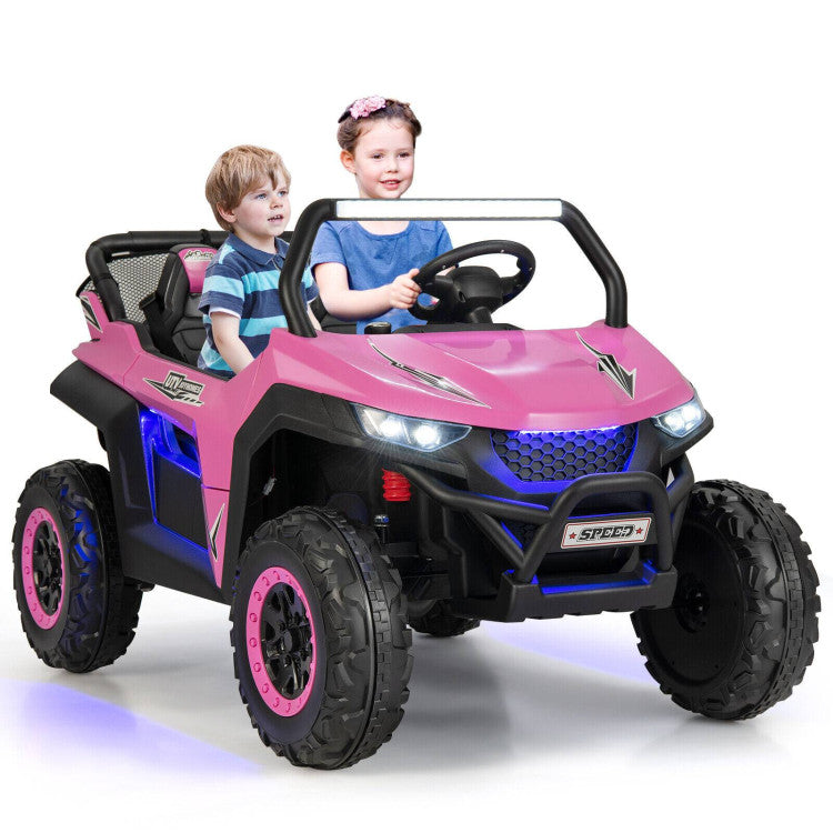 12V 2-Seater Kids Ride on UTV with Slow Start Function Music