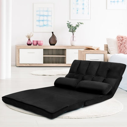 Foldable Floor 6-Position Adjustable Lounge Couch