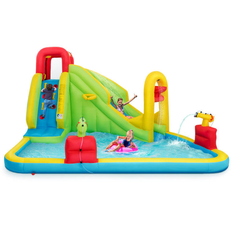 Costway Inflatable Splash Jump Slide Water Bounce without Blower