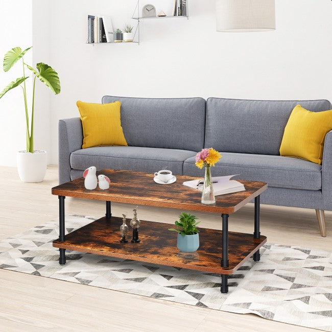 Industrial Rustic Accent Coffee Table