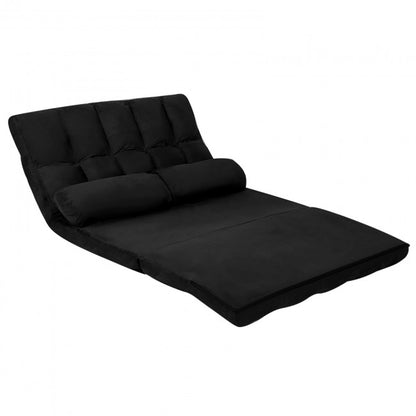 Foldable Floor 6-Position Adjustable Lounge Couch