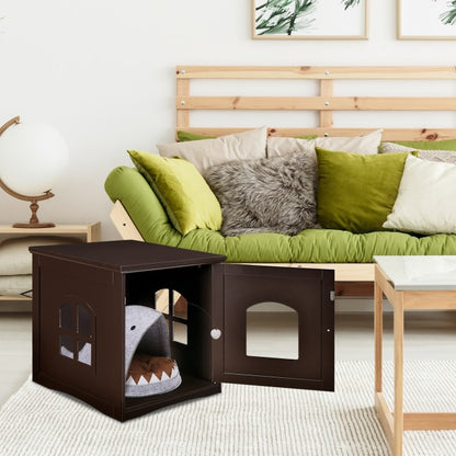 Side Table Nightstand Decorative Cat House