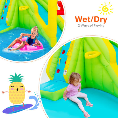 Costway Inflatable Splash Jump Slide Water Bounce without Blower