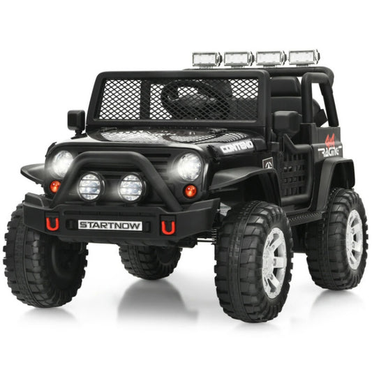 Costway 12V Kids Remote Control Electric Ride On Truck Car with Lights and Music