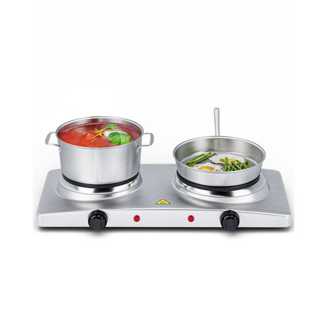 1800W Double Hot Plate Electric Countertop Burner